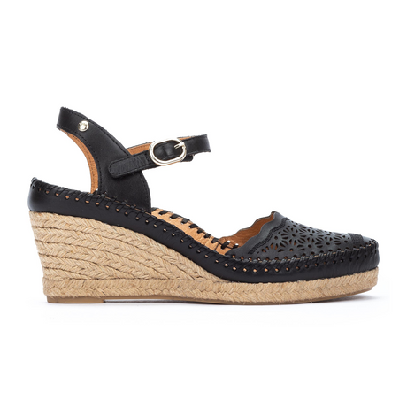 Pikolinos Vila W9Y-1508 Wedge Sandal (Women) - Black Sandals - Heel/Wedge - The Heel Shoe Fitters