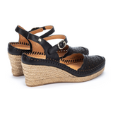 Pikolinos Vila W9Y-1508 Wedge Sandal (Women) - Black Sandals - Heel/Wedge - The Heel Shoe Fitters