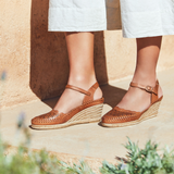 Pikolinos Vila W9Y-1508 Wedge Sandal (Women) - Brandy Sandals - Heel/Wedge - The Heel Shoe Fitters