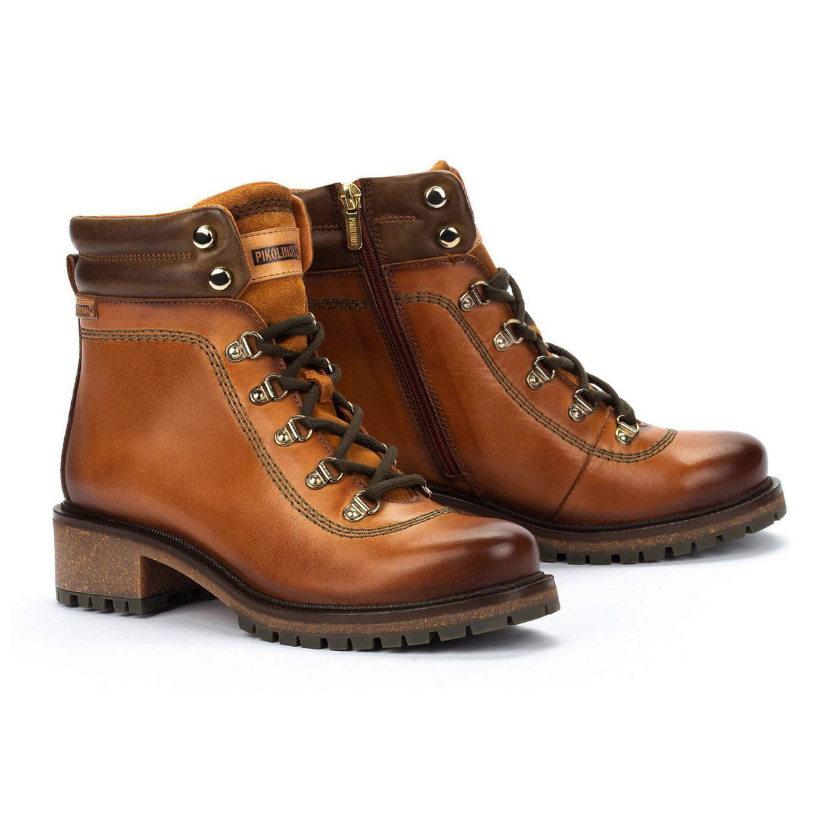 Pikolinos Aspe W9Z-8634C1 Ankle Boot (Women) - Brandy Leather Boots - Fashion - Mid Boot - The Heel Shoe Fitters