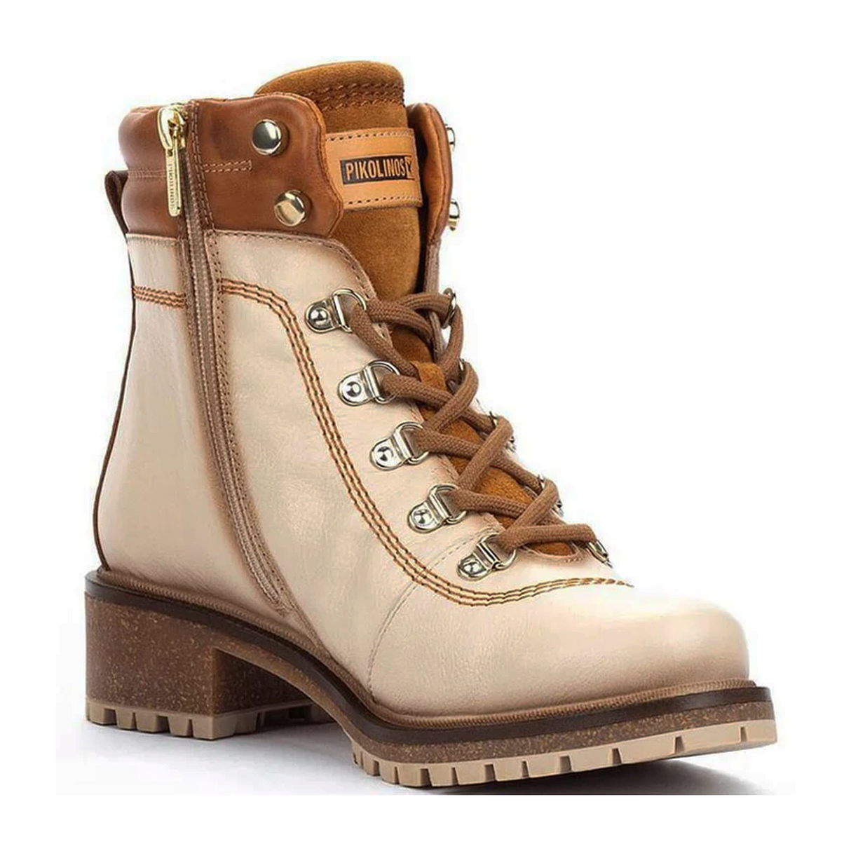 Pikolinos Aspe W9Z-8634C1 Ankle Boot (Women) - Marfil Leather Boots - Fashion - Mid Boot - The Heel Shoe Fitters