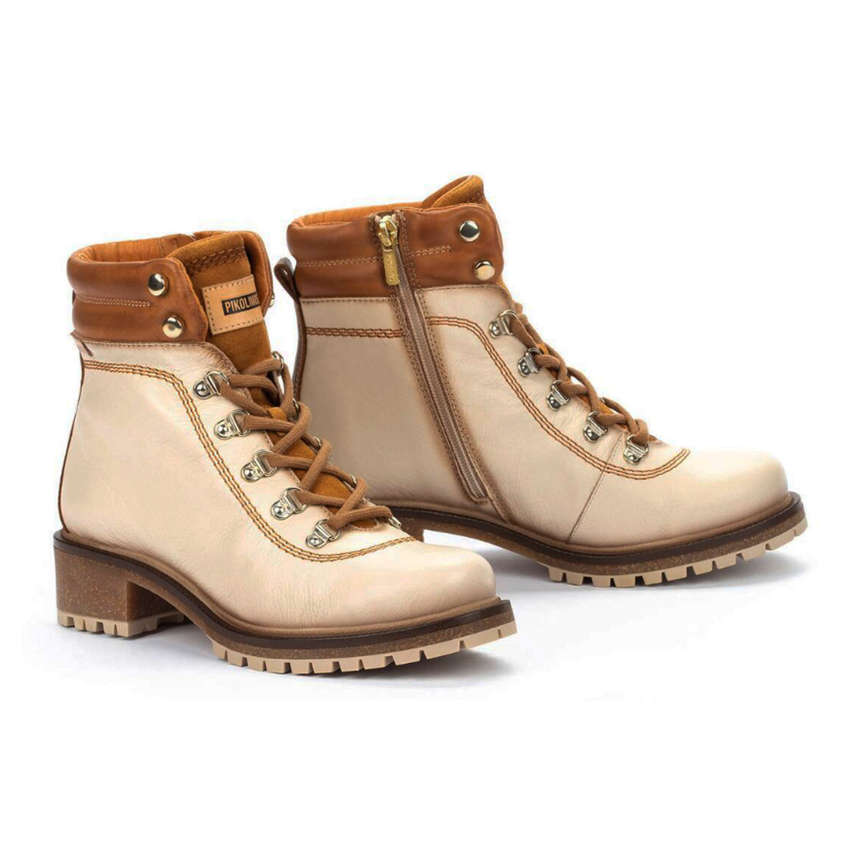 Pikolinos Aspe W9Z-8634C1 Ankle Boot (Women) - Marfil Leather Boots - Fashion - Mid Boot - The Heel Shoe Fitters