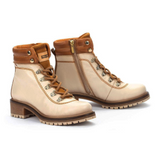 Pikolinos Aspe W9Z-8634C1 Ankle Boot (Women) - Marfil Leather Boots - Fashion - Mid Boot - The Heel Shoe Fitters