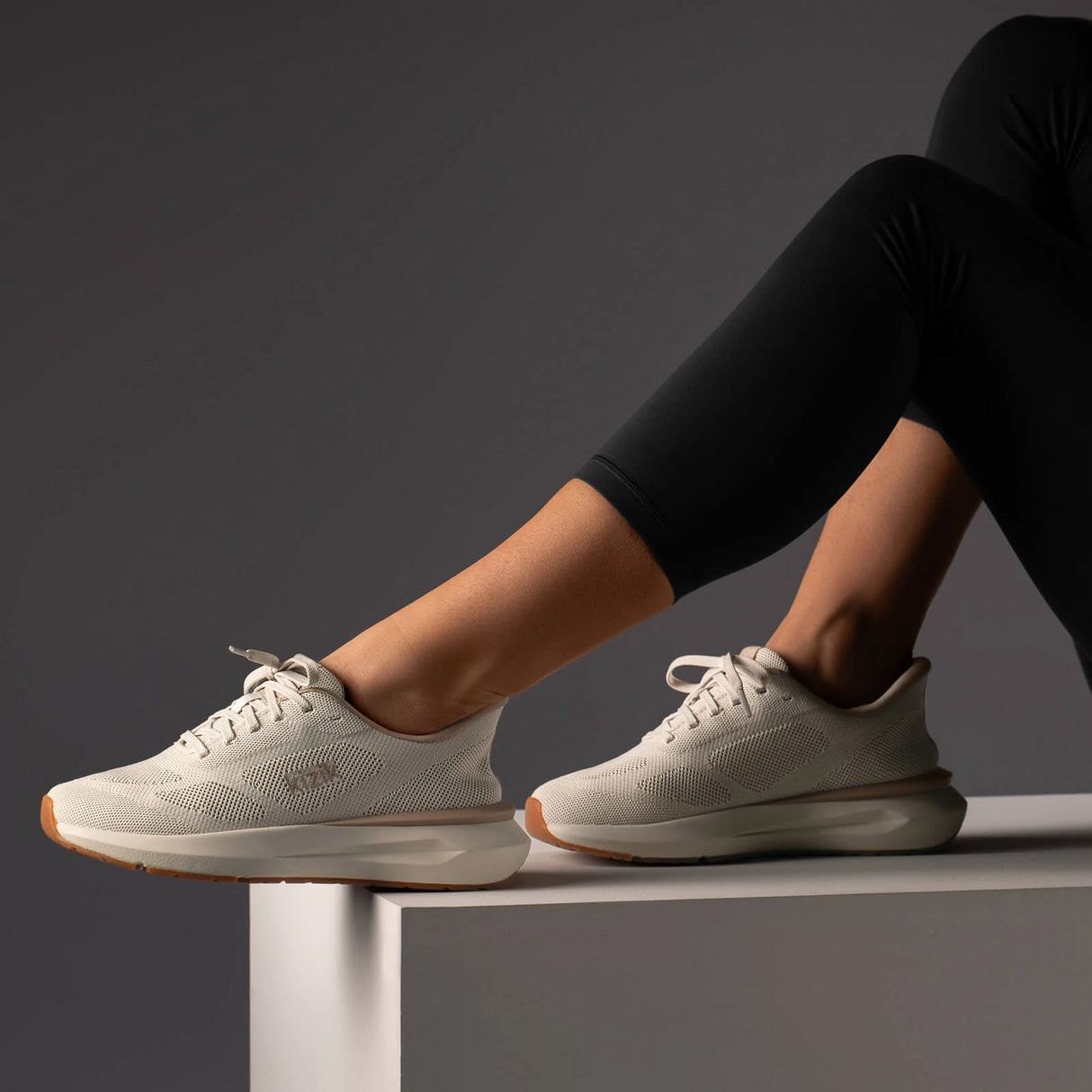 Kizik Athens 2 Knit Sneaker (Women) - Oatmeal/Warm Taupe