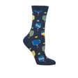 SockSmith Holding Court Crew Sock (Women) - Navy Heather Accessories - Socks - Lifestyle - The Heel Shoe Fitters