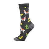 SockSmith Herd Is The Word Crew Sock (Women) - Charcoal Heather Accessories - Socks - Lifestyle - The Heel Shoe Fitters