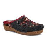 Taos Woolflower Slipper (Women) - Charcoal Dress-Casual - Slipper - The Heel Shoe Fitters