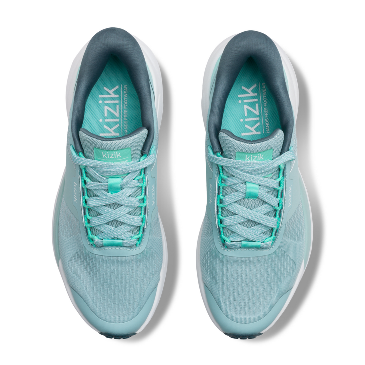 Kizik Freedom Run Sneaker (Women) - Surf Spray/Beach Glass Athletic - Casual - Lace Up - The Heel Shoe Fitters