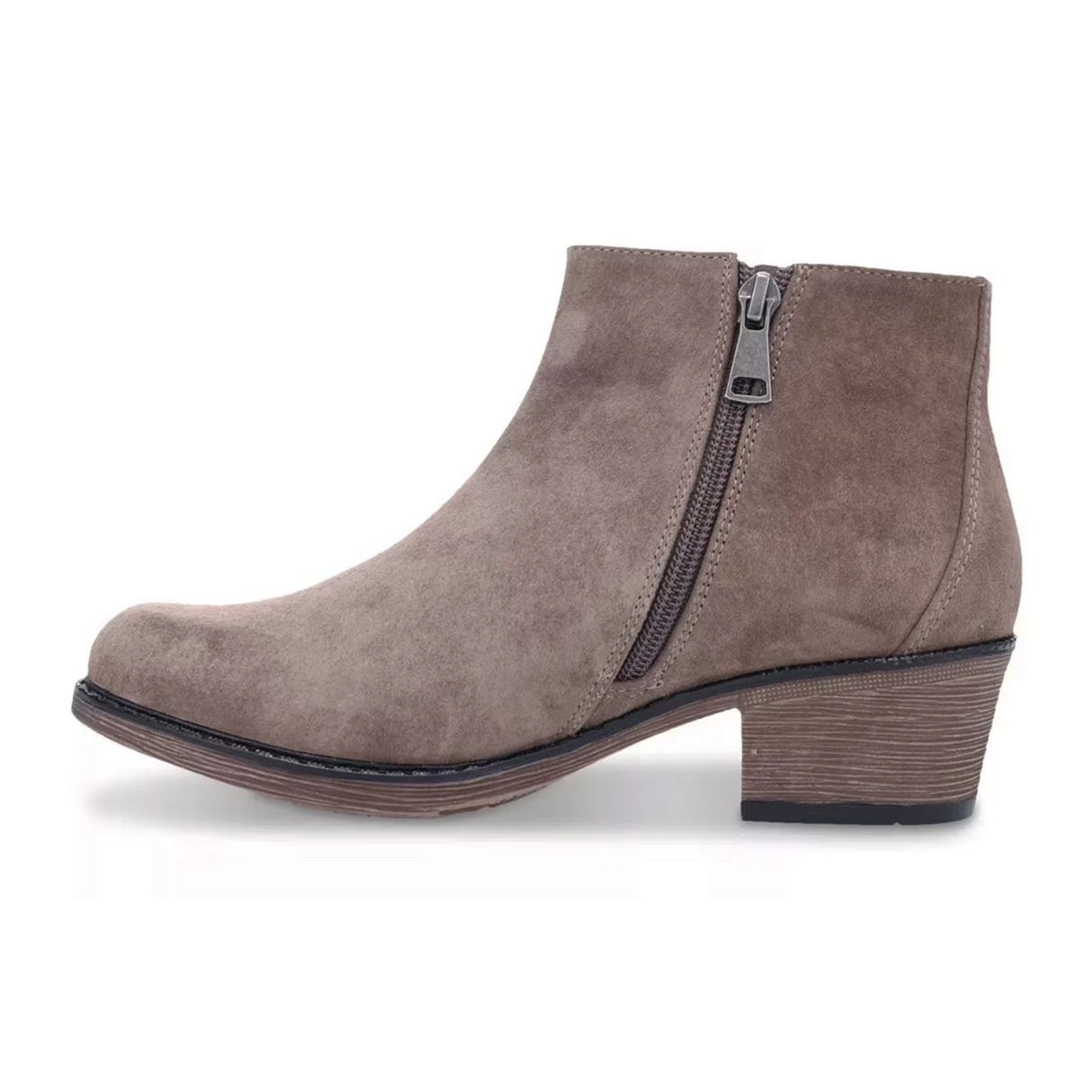 Propet Rebel Ankle Boot (Women) - Smoked Taupe Suede Boots - Fashion - Ankle Boot - The Heel Shoe Fitters