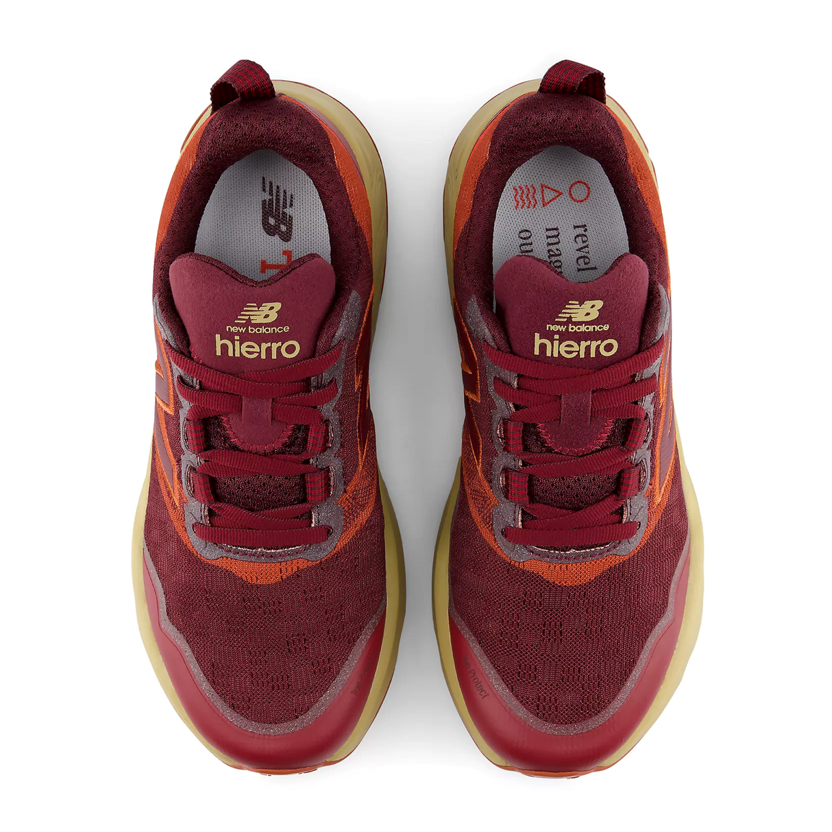 New Balance Fresh Foam X Hierro v9 (Women) - Mulled Wine/Neo Flame