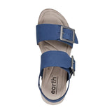 Earth Willa Wedge Sandal (Women) - Dark Blue - The Heel Shoe Fitters
