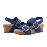 Earth Willa Wedge Sandal (Women) - Dark Blue - The Heel Shoe Fitters