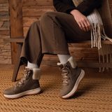Kizik Juno 2 Lace Boot (Women) - Shitake/Fog