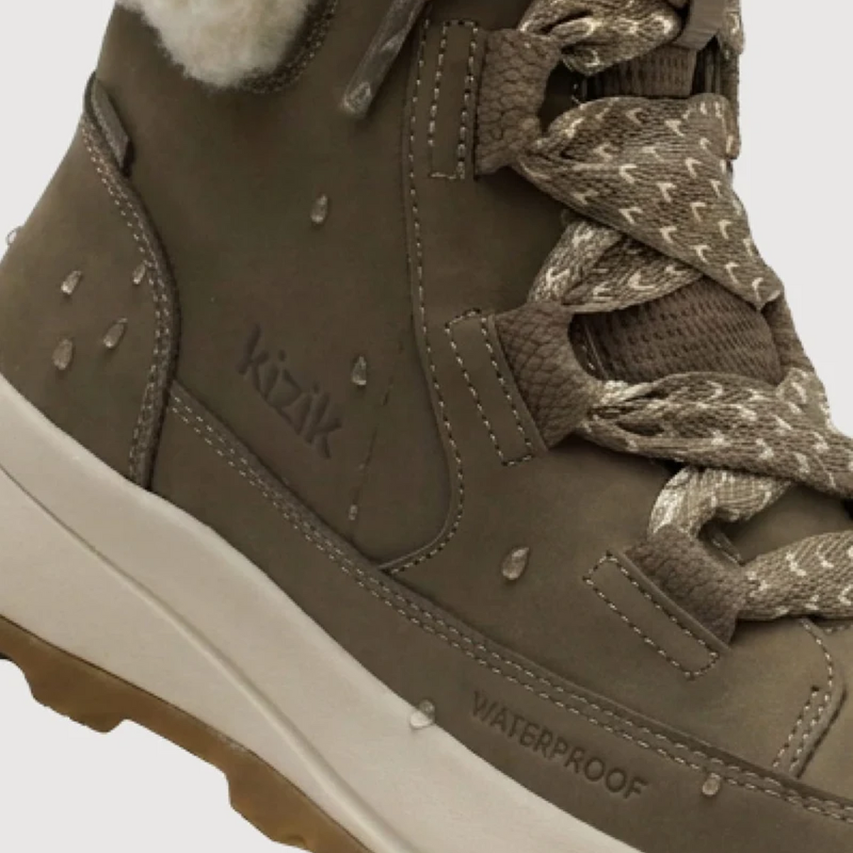Kizik Juno 2 Lace Boot (Women) - Shitake/Fog