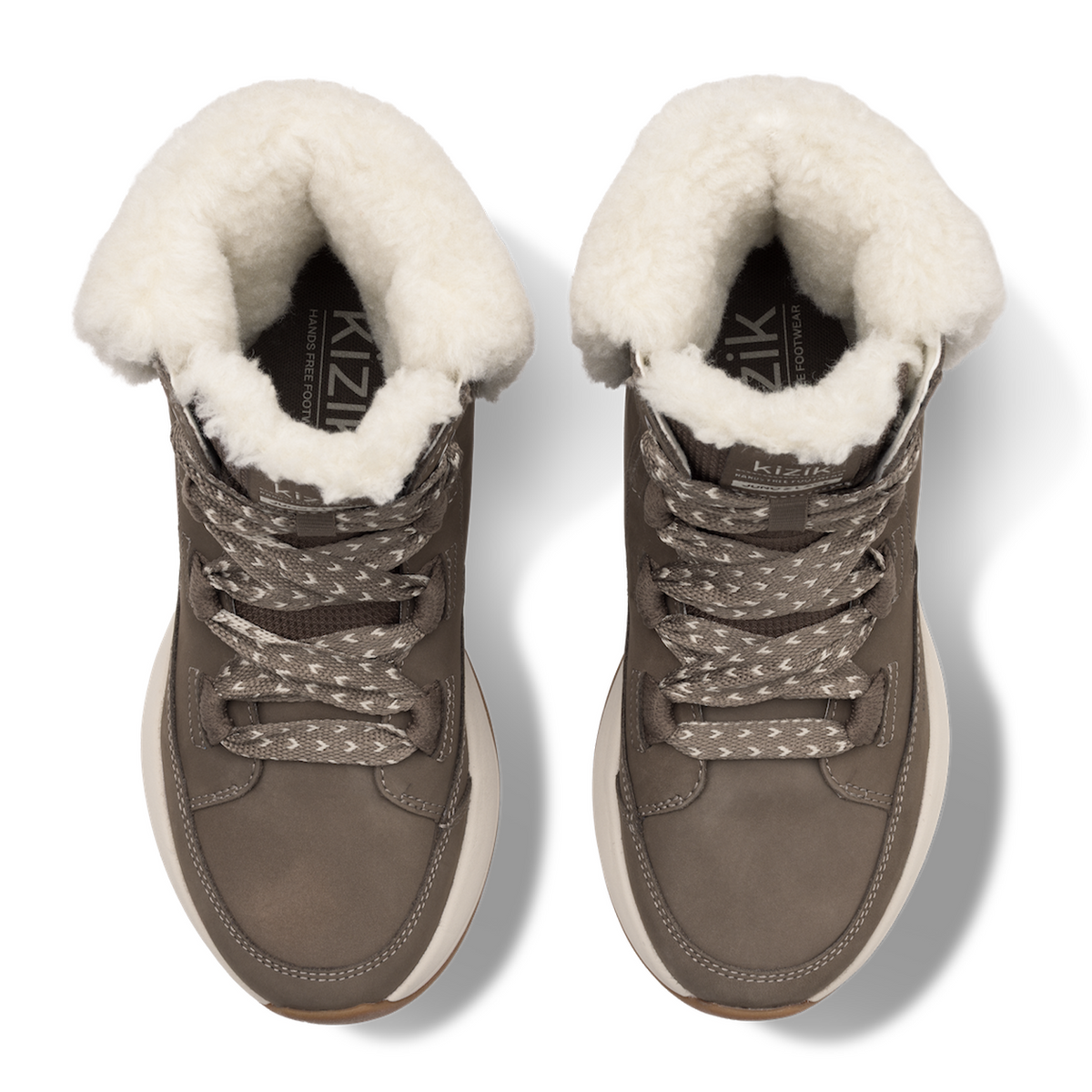 Kizik Juno 2 Lace Boot (Women) - Shitake/Fog