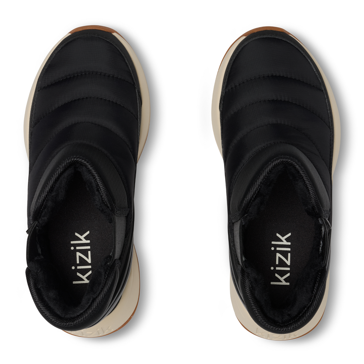 Kizik Juno 2 Low Insulated Boot (Women) - Black/Whitecap Gray Athletic - Casual - Slip On - The Heel Shoe Fitters