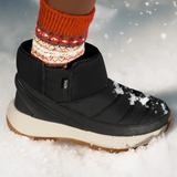 Kizik Juno 2 Low Insulated Boot (Women) - Black/Whitecap Gray Athletic - Casual - Slip On - The Heel Shoe Fitters