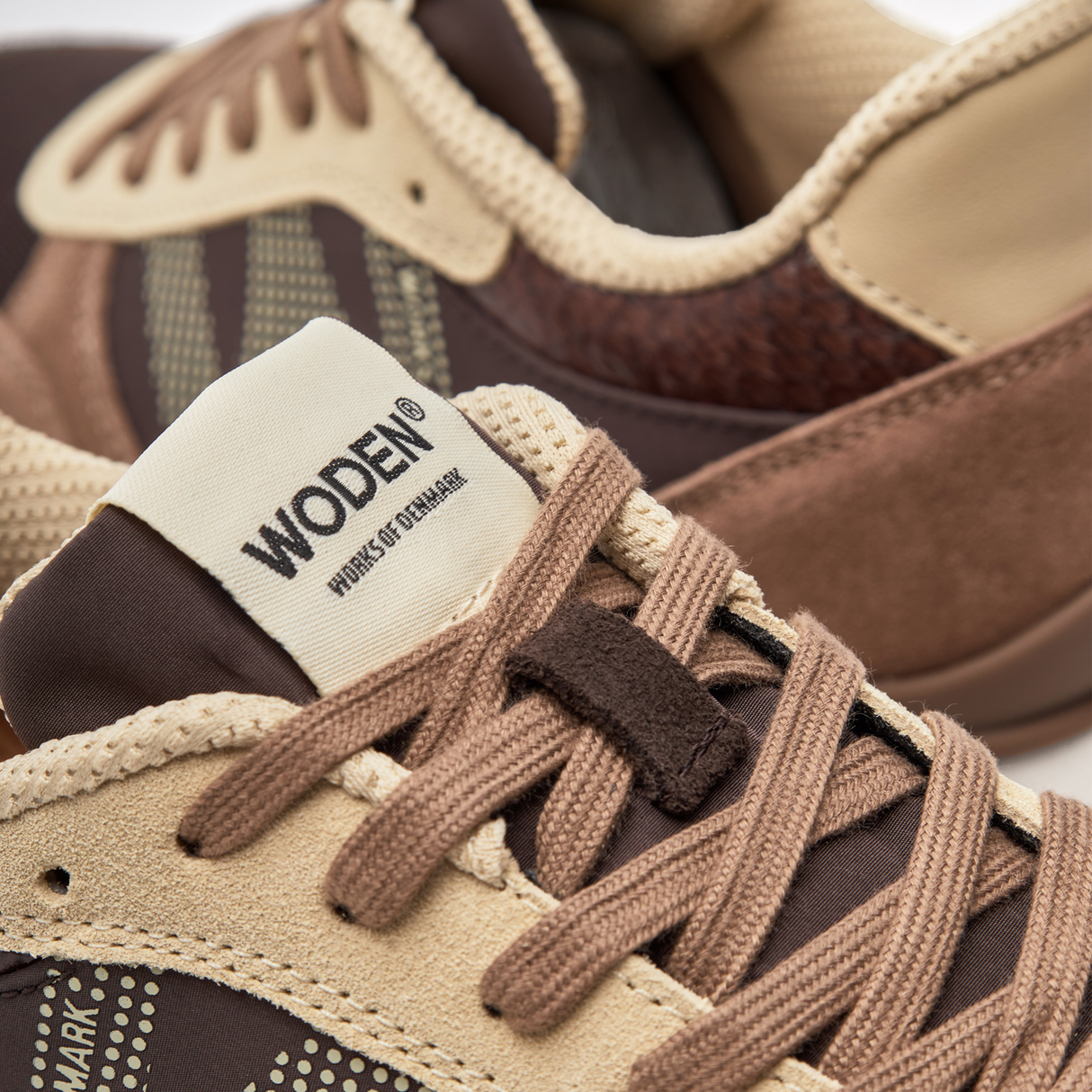 Woden Ronja Plateau Sneaker (Women) - Chocolate Multi Athletic - Casual - Lace Up - The Heel Shoe Fitters