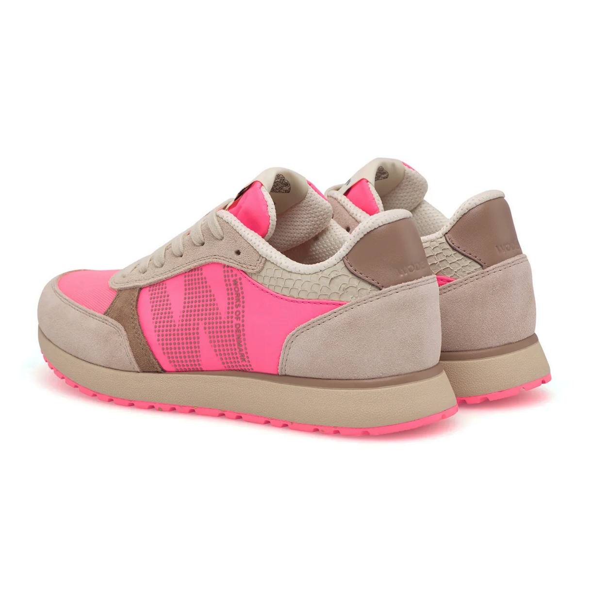 Woden Ronja Tricolor Sneaker (Women) - Raspberry Multi Athletic - Casual - Lace Up - The Heel Shoe Fitters