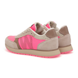 Woden Ronja Tricolor Sneaker (Women) - Raspberry Multi Athletic - Casual - Lace Up - The Heel Shoe Fitters