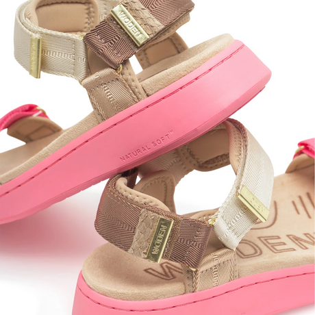 Woden Line Tricolor Active Sandal (Women) - Raspberry Multi Sandal - Active - The Heel Shoe Fitters