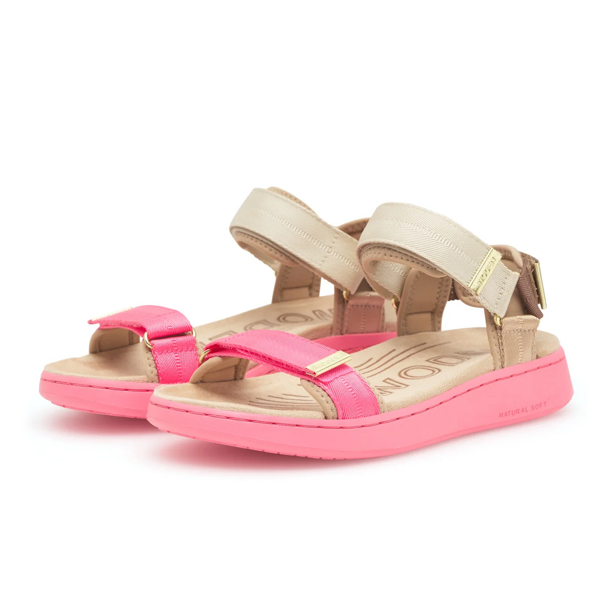 Woden Line Tricolor Active Sandal (Women) - Raspberry Multi Sandal - Active - The Heel Shoe Fitters