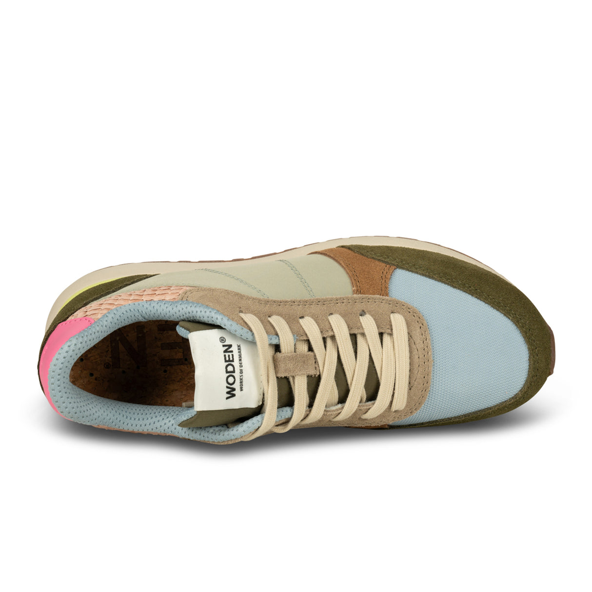 Woden Ronja Sneaker (Women) - Stone Multi Athletic - Casual - Lace Up - The Heel Shoe Fitters