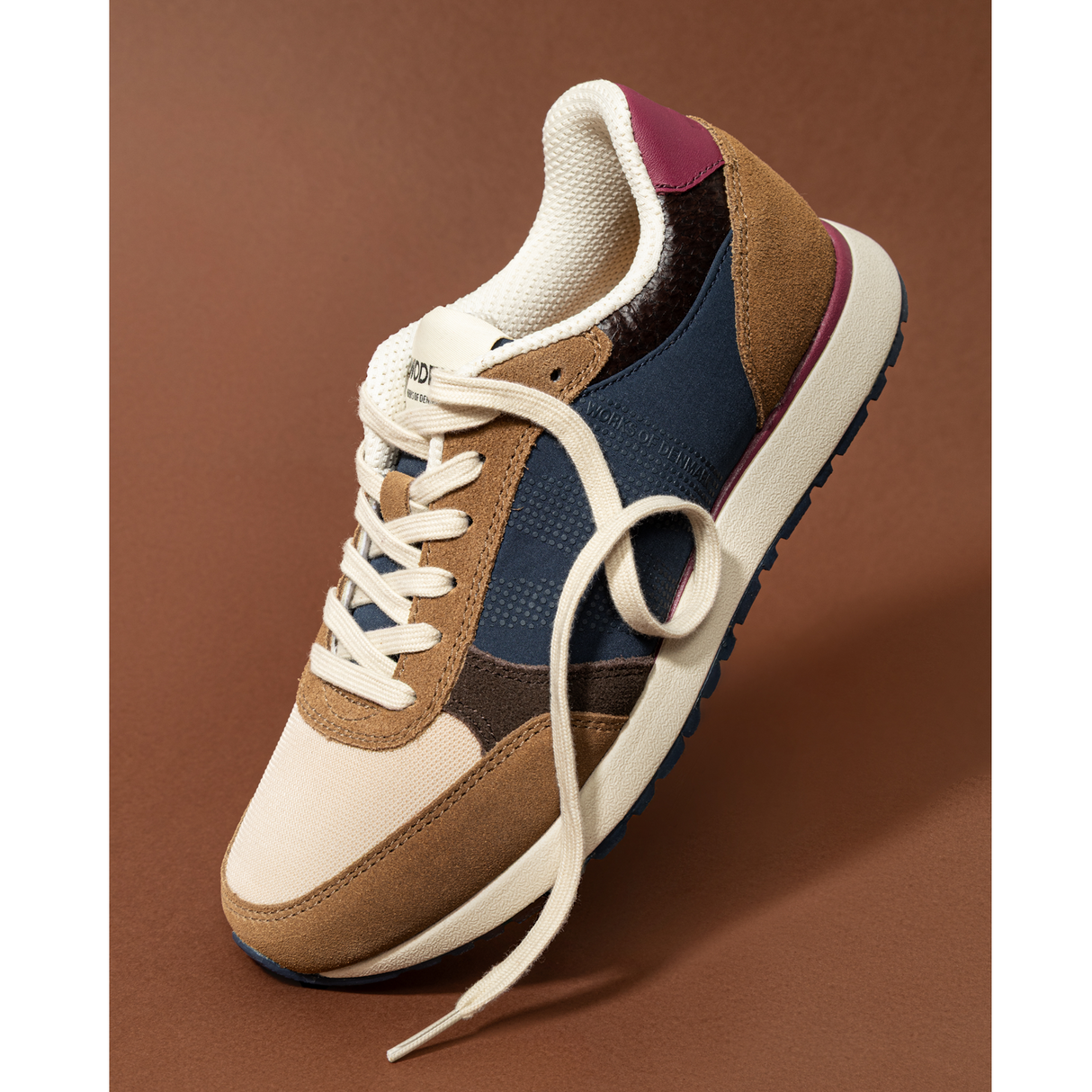 Woden Ronja Sneaker (Women) - Caramel Multi Athletic - Casual - Lace Up - The Heel Shoe Fitters
