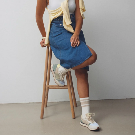 Woden Ronja Sneaker (Women) - Wax Multi Athletic - Casual - Lace Up - The Heel Shoe Fitters