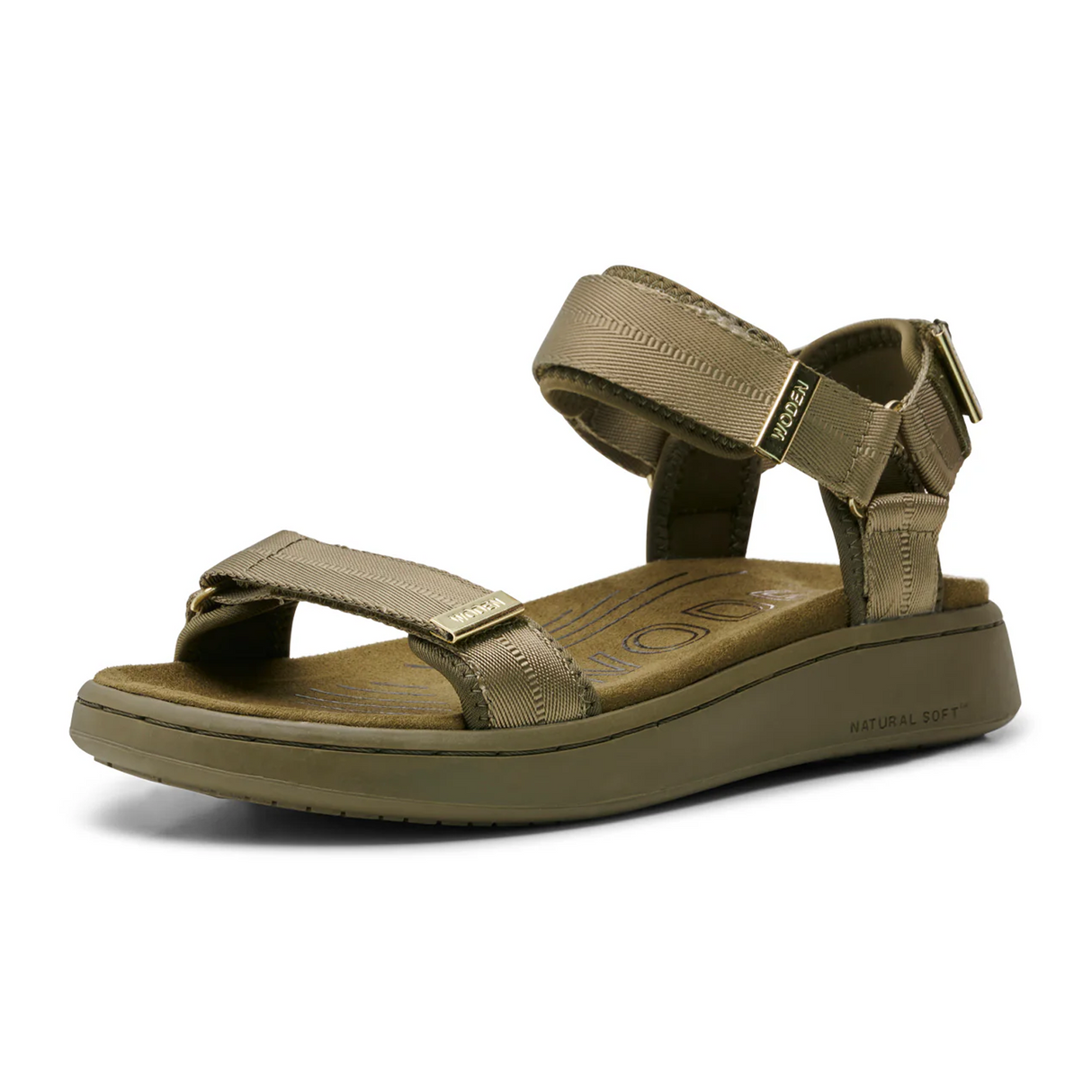 Woden Line Active Sandal (Women) - Dark Olive Sandal - Active - The Heel Shoe Fitters