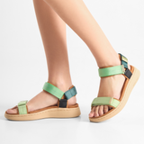 Woden Line Active Sandal (Women) - Green Apple Multi Sandal - Active - The Heel Shoe Fitters