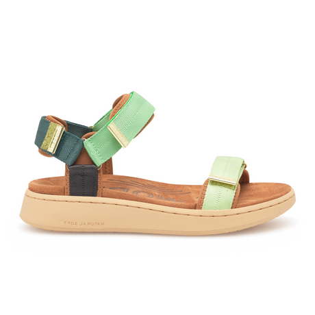 Woden Line Active Sandal (Women) - Green Apple Multi Sandal - Active - The Heel Shoe Fitters