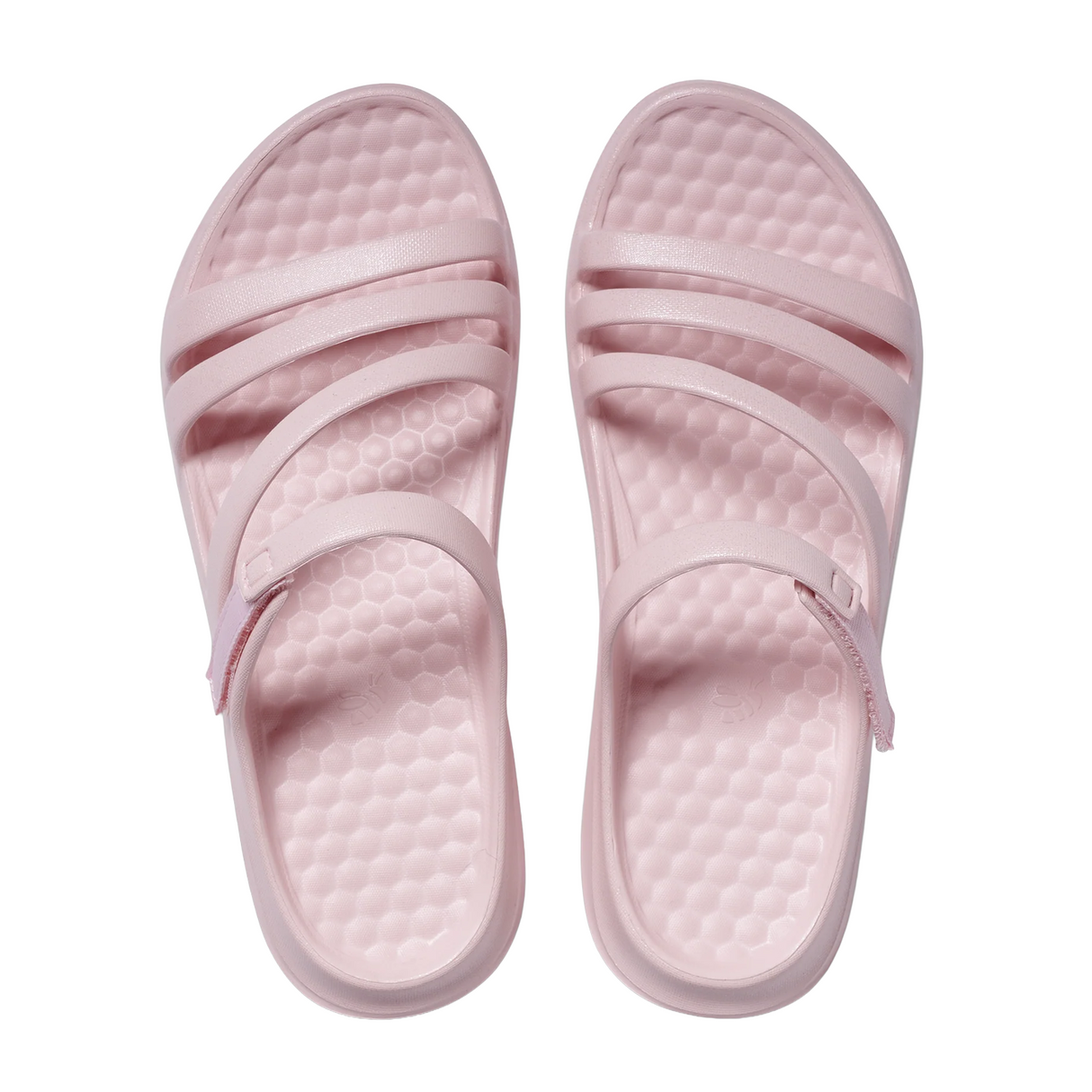 Joybees Lakeshore Sandal (Women) - Shimmer Pale Pink Sandal - Slide - The Heel Shoe Fitters