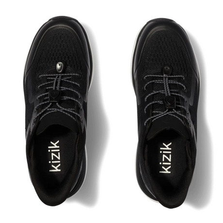 Kizik London Sneaker (Women) - Black Athletic - Casual - Lace Up - The Heel Shoe Fitters