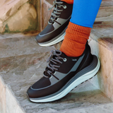 Kizik London All-Terrain Sneaker (Women) - Black/Surf Spray Athletic - Casual - Lace Up - The Heel Shoe Fitters