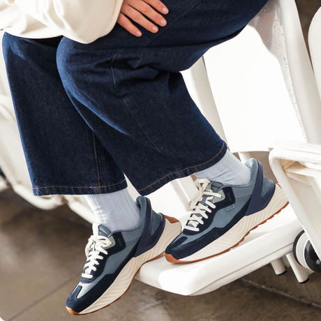 Kizik Monaco Sneaker (Women) - Stormy Weather/Naval Academy Athletic - Casual - Lace Up - The Heel Shoe Fitters