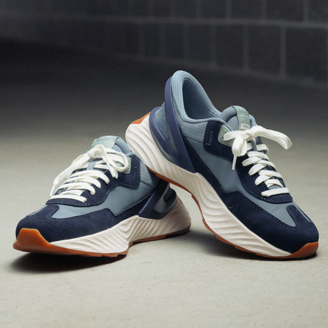 Kizik Monaco Sneaker (Women) - Stormy Weather/Naval Academy Athletic - Casual - Lace Up - The Heel Shoe Fitters