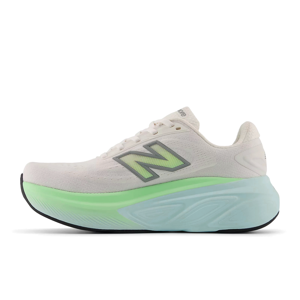 New Balance Fresh Foam X More v6 Running Shoe (Women) - Sea Salt/Lab Green/Frosted Glass Athletic - Running - Cushion - The Heel Shoe Fitters