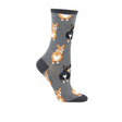 SockSmith Corgi Butt Crew Sock (Women) - Charcoal Heather Accessories - Socks - Lifestyle - The Heel Shoe Fitters