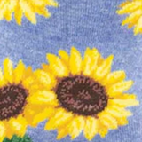 SockSmith More Blooming Crew Sock (Women) - Blue Heather Accessories - Socks - Lifestyle - The Heel Shoe Fitters