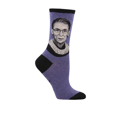 SockSmith RBG Portrait Crew Sock (Women) - Blue Heather Accessories - Socks - Lifestyle - The Heel Shoe Fitters