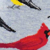 SockSmith Bird Is the Word Crew Sock (Women) - Blue Heather Accessories - Socks - Lifestyle - The Heel Shoe Fitters