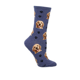 SockSmith Who's A Good Boy Crew Sock (Women) - Denim Heather Accessories - Socks - Lifestyle - The Heel Shoe Fitters