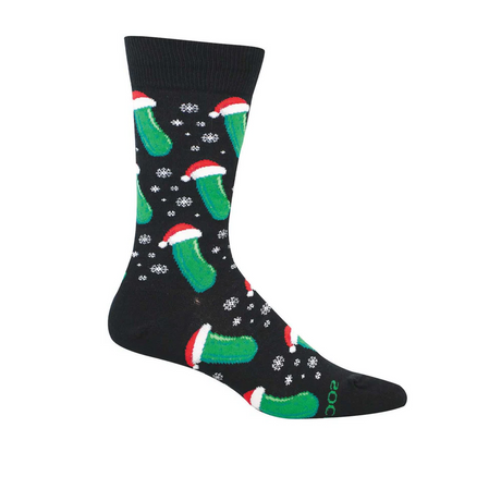 SockSmith Christmas Pickle Crew Sock (Men) - Black Accessories - Socks - Lifestyle - The Heel Shoe Fitters