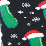 SockSmith Christmas Pickle Crew Sock (Women) - Black Accessories - Socks - Lifestyle - The Heel Shoe Fitters