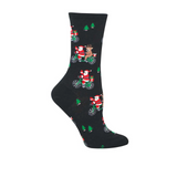 SockSmith Cycling Santa Crew Sock (Women) - Black Accessories - Socks - Lifestyle - The Heel Shoe Fitters