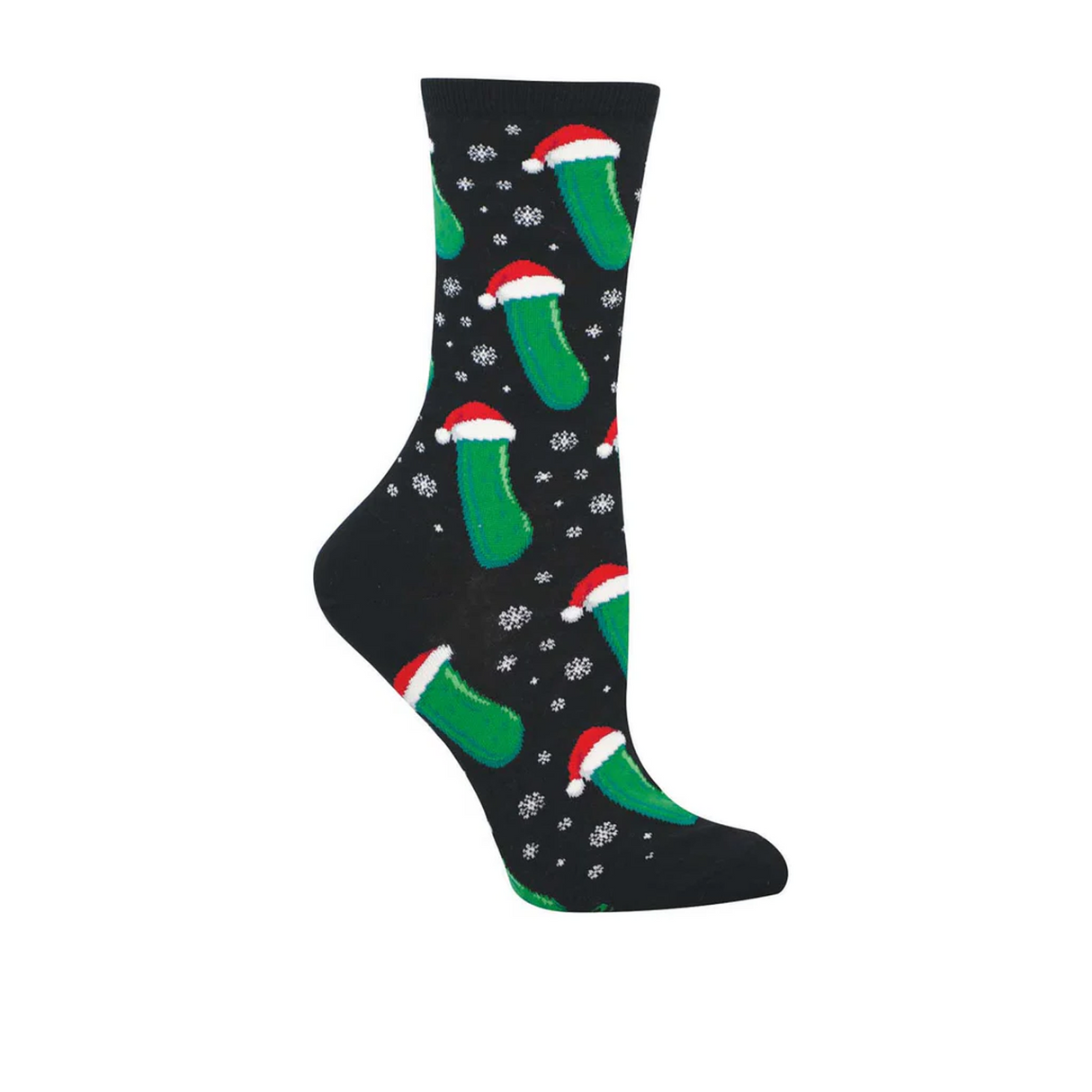 SockSmith Christmas Pickle Crew Sock (Women) - Black Accessories - Socks - Lifestyle - The Heel Shoe Fitters