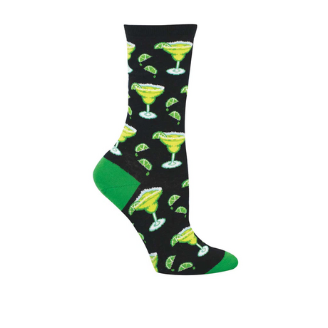 SockSmith Margarita And Lime Crew Sock (Women) - Black Accessories - Socks - Lifestyle - The Heel Shoe Fitters