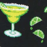 SockSmith Margarita And Lime Crew Sock (Women) - Black Accessories - Socks - Lifestyle - The Heel Shoe Fitters