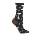 SockSmith Espresso Martini Crew Sock (Women) - Black Accessories - Socks - Lifestyle - The Heel Shoe Fitters